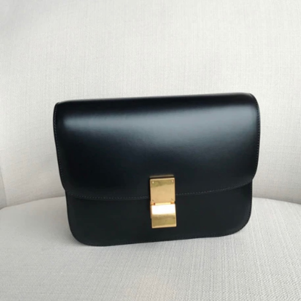 Minimalistic Faux Leather Box Bag